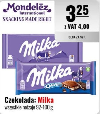 Eurocash Czekolada: Milka 92-100 g oferta