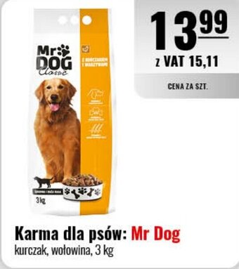 Eurocash Karma dla psów: Mr Dog, 3 kg oferta