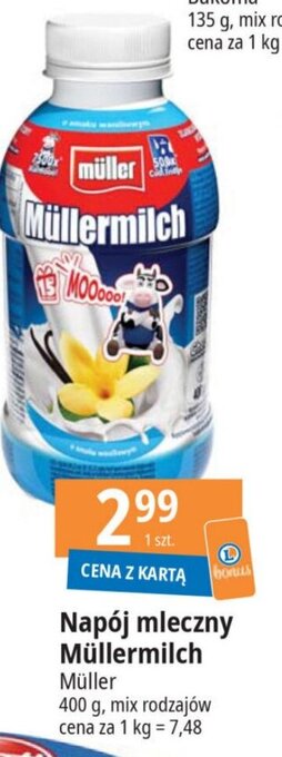 E.Leclerc Napój mleczny Müllermilch Müller 400g oferta