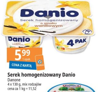 E.Leclerc Serek homogenizowany Danio 4 x 130 g oferta