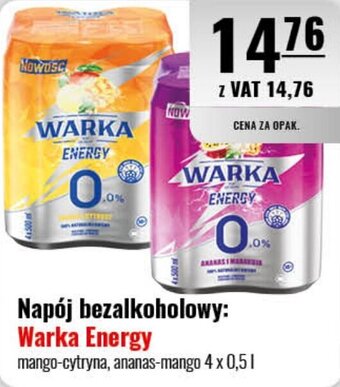 Eurocash Napój bezalkoholowy: Warka Energy 4 x 0,5 l oferta