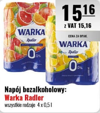 Eurocash Napój bezalkoholowy: Warka Radler 4 x 0,5 l oferta