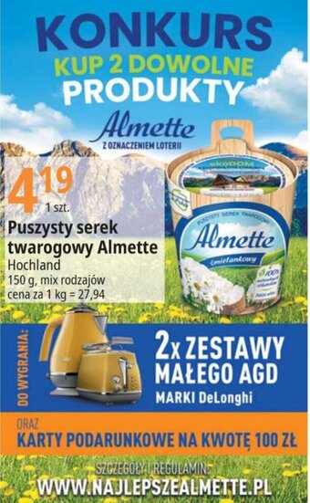 E.Leclerc Puszysty serek twarogowy Almette 150 g oferta