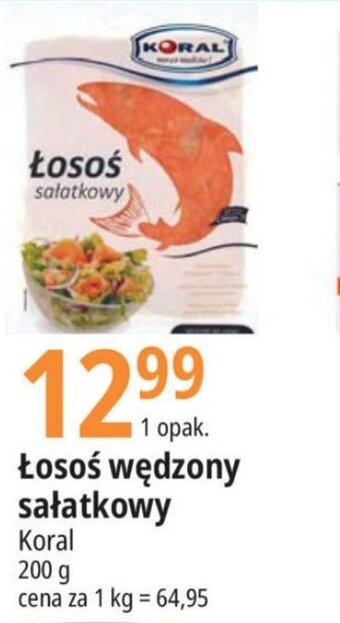 E.Leclerc Łosoś wędzony sałatkowy Koral 200 g oferta