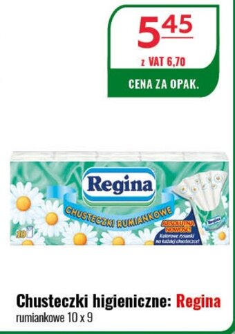 Eurocash Chusteczki higieniczne: Regina 10 x 9 oferta