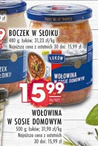 Stokrotka WOŁOWINA W SOSIE DOMOWYM 500 g Łuków oferta