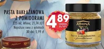 Stokrotka PASTA BAKŁAŻANOWA Z POMIDORAMI 225 ml Athina oferta