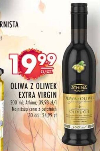 Stokrotka OLIWA Z OLIWEK EXTRA VIRGIN 500 ml Athina oferta