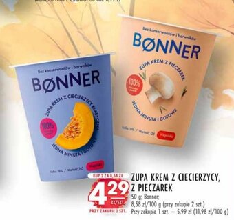 Stokrotka ZUPA KREM Z CIECIERZYCY Z PIECZAREK 50 g Bonner oferta