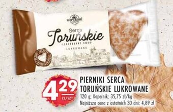 Stokrotka PIERNIKI SERCA TORUŃSKIE LUKROWANE 120 g Kopernik oferta