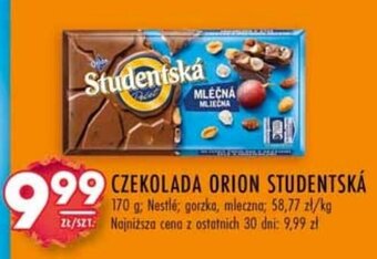 Stokrotka CZEKOLADA ORION STUDENTSKÁ 170 g Nestlé oferta