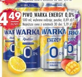 Stokrotka PIWO WARKA ENERGY 0,0% 500 ml oferta