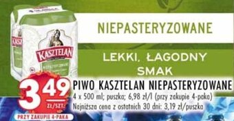 Stokrotka PIWO KASZTELAN NIEPASTERYZOWANE 500 ml oferta