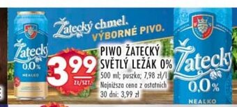 Stokrotka PIWO ŽATECKÝ SVĚTLÝ LEŽÁK 0% 500 ml oferta
