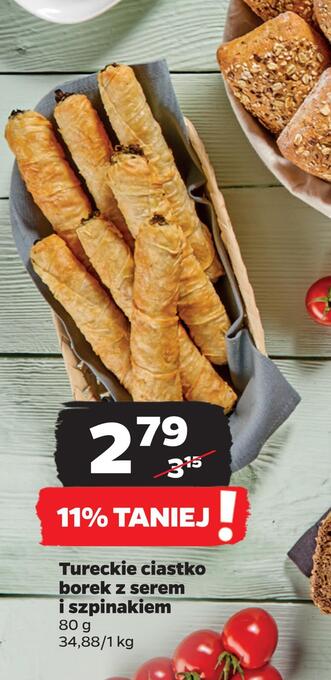 Netto Tureckie ciastko borek z serem i szpinakiem oferta