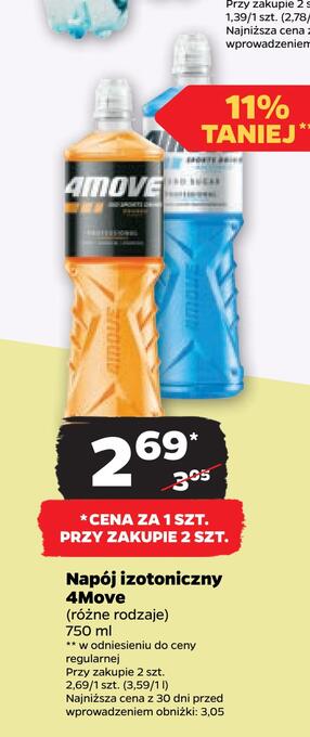 Netto Napój izotoniczny 4move oferta