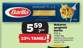 Netto Makaron spaghetti barilla oferta