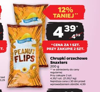Netto Chrupki orzechowe snaxters oferta