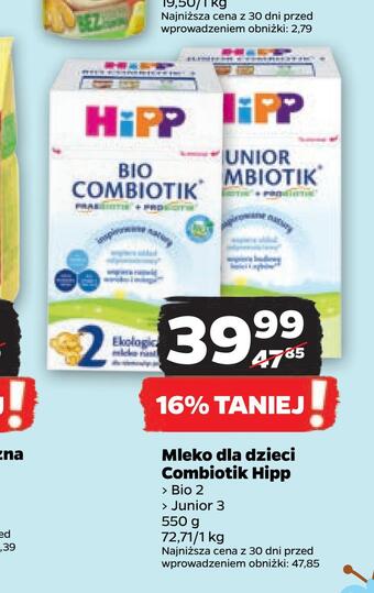 Netto Mleko dla dzieci combiotik hipp oferta