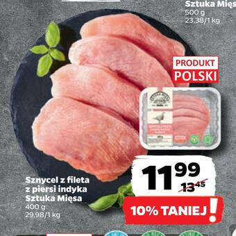 Netto Sznycel z fileta z piersi indyka sztuka mięsa oferta
