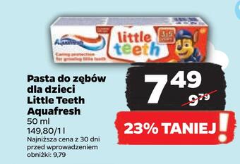 Netto Pasta do zębów dla dzieci little teeth aquafresh oferta