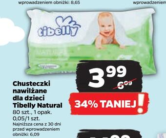 Netto Chusteczki nawilżane dla dzieci tibelly natural oferta