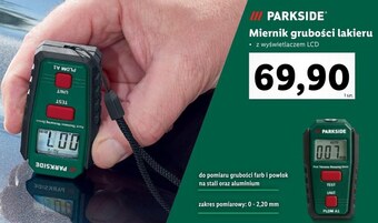 Lidl Miernik grubości lakieru parkside oferta