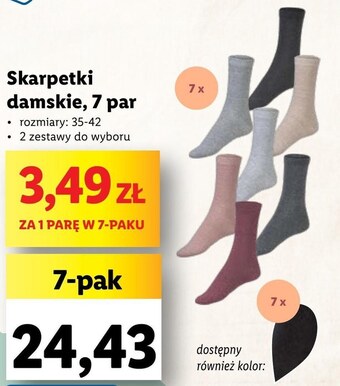 Lidl Skarpetki damskie oferta