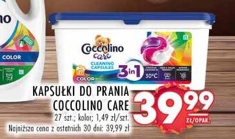 Stokrotka KAPSUŁKI DO PRANIA COCCOLINO CARE 27 szt. oferta