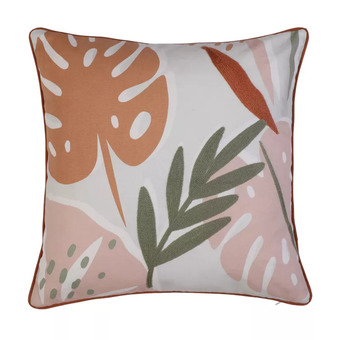 Castorama Poduszka goodhome leaves 45 x 45 cm ciemna oferta