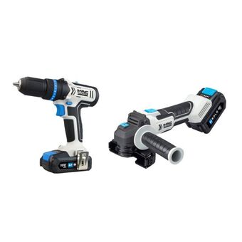 Castorama Zestaw wkrętarka + szlifierka macallister 2.0 ah / 5.0 ah oferta