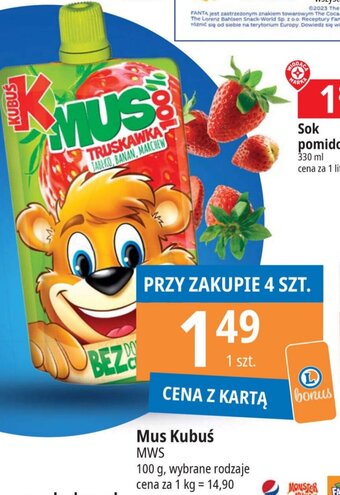 E.Leclerc Mus Kubuś 100 g oferta