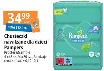 E.Leclerc Chusteczki nawilżane dla dzieci Pampers oferta