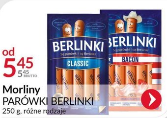 Eurocash Morliny PARÓWKI BERLINKI 250g oferta
