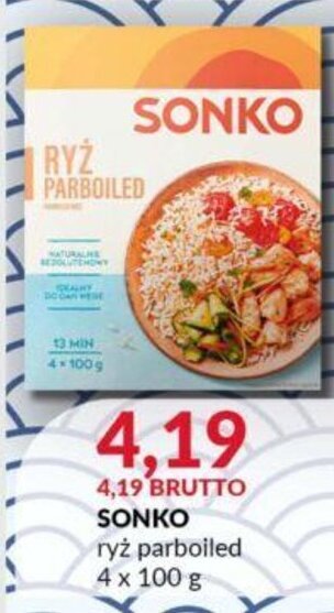 Eurocash SONKO ryż parboiled 4 x 100 g oferta