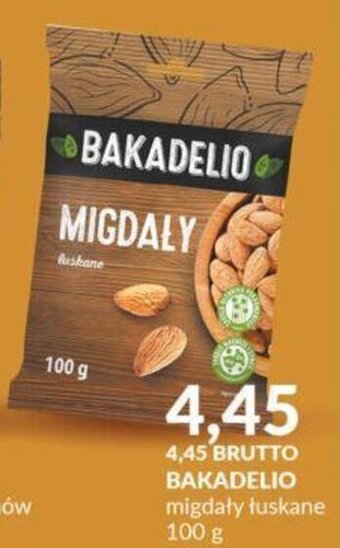 Eurocash BAKADELIO migdały łuskane 100 g oferta