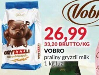Eurocash VOBRO praliny gryzzli milk 1 kg oferta