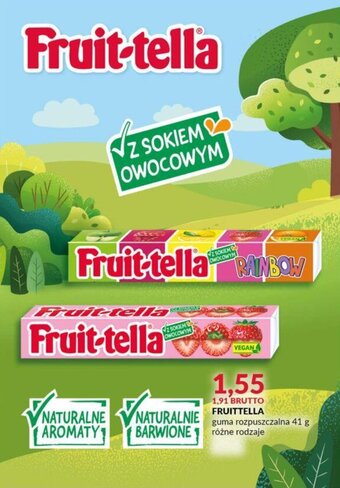Eurocash FRUITTELLA guma rozpuszczalna 41 g oferta