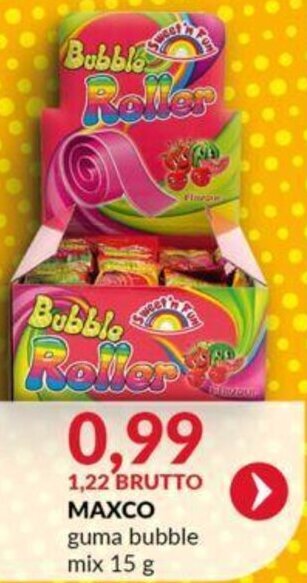 Eurocash MAXCO guma bubble mix 15 g oferta