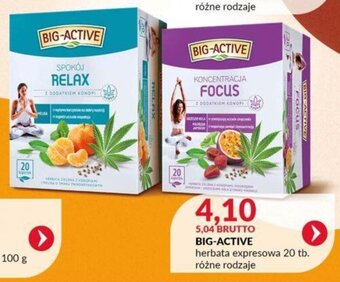 Eurocash BIG-ACTIVE herbata expresowa 20 tb. oferta