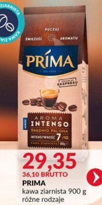 Eurocash PRIMA kawa ziarnista 900 g oferta