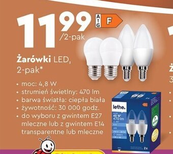 Biedronka Żarówki LED 2-pak oferta