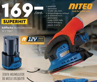 Biedronka NITEO Szlifierka akumulatorowa 12 V Max oferta