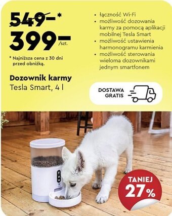 Biedronka Dozownik karmy Tesla Smart 4l oferta