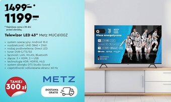 Telewizor LED 43" Metz MUC6100Z