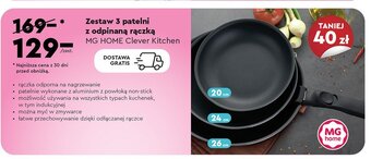 Biedronka Zestaw patelni clever kitchen oferta