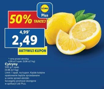 Lidl Cytryny 500 g oferta