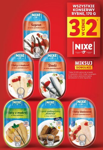 Lidl WSZYSTKIE KONSERWY RYBNE NIXE, 170 G oferta