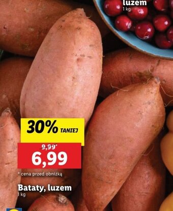 Lidl Bataty, luzem 1 kg oferta