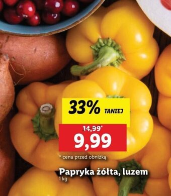 Lidl Papryka żółta, luzem 1 kg oferta